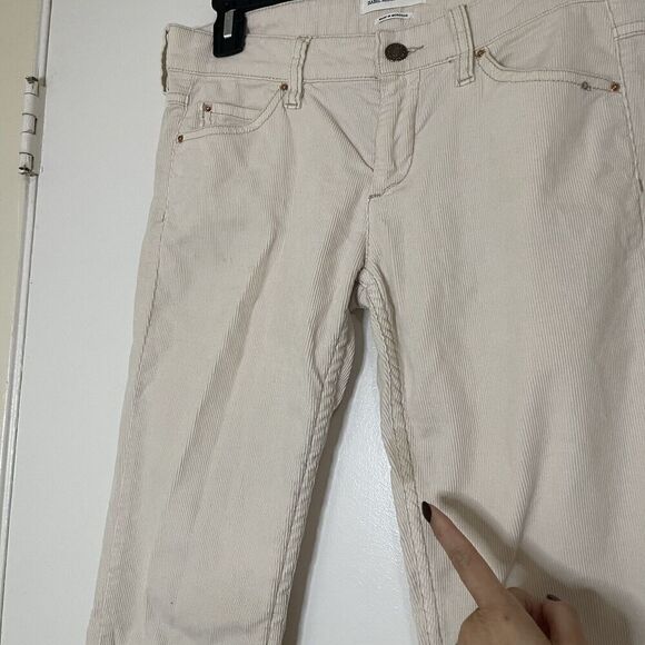 Isabel Marant Etoile Ivory corduroy slim straight pants size 38 - Picture 5 of 6